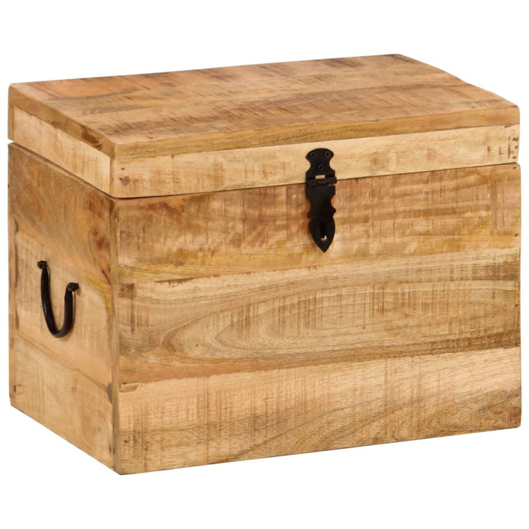 Opbergbox 39x28x31 cm massief mangohout MeubelReus