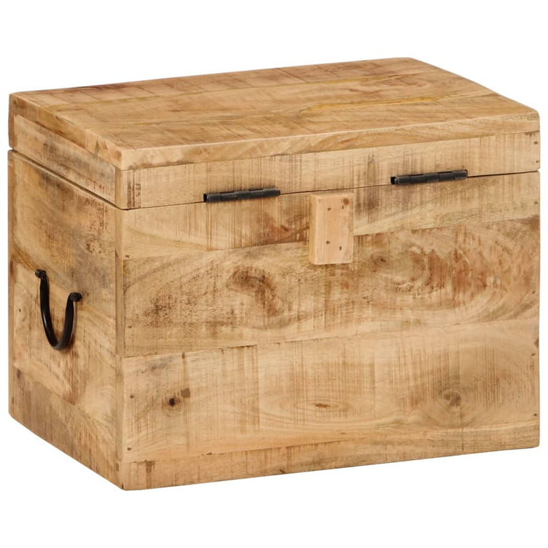 Opbergbox 39x28x31 cm massief mangohout MeubelReus