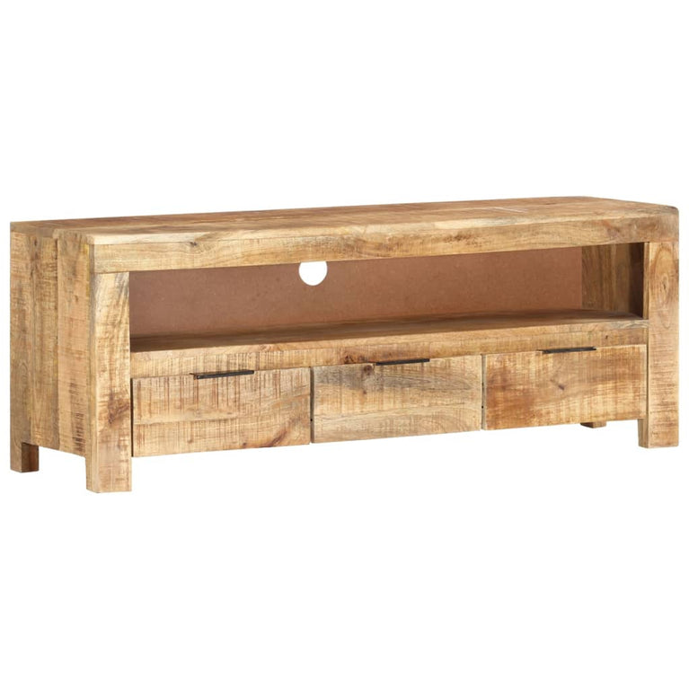Tv-meubel 110x30x40 cm ruw mangohout MeubelReus