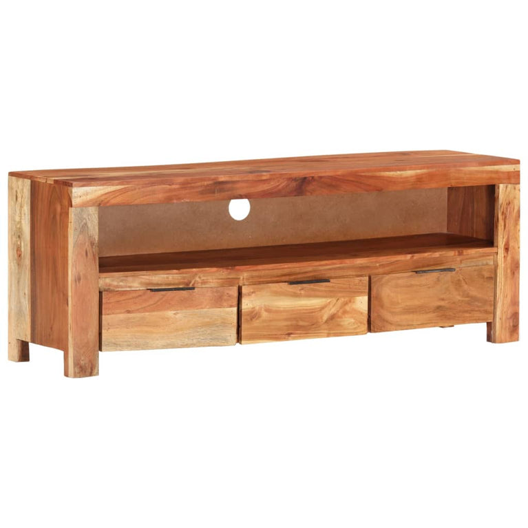 Tv-meubel 110x30x40 cm massief acaciahout MeubelReus