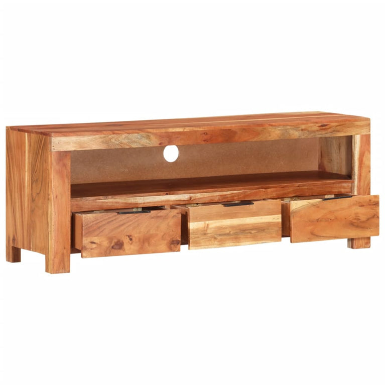 Tv-meubel 110x30x40 cm massief acaciahout MeubelReus