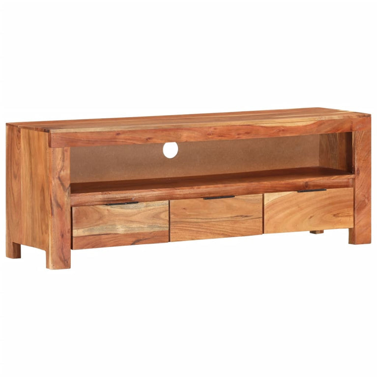 Tv-meubel 110x30x40 cm massief acaciahout MeubelReus
