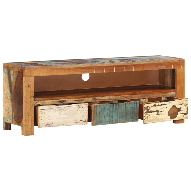 Tv-meubel 110x30x40 cm massief gerecycled hout MeubelReus