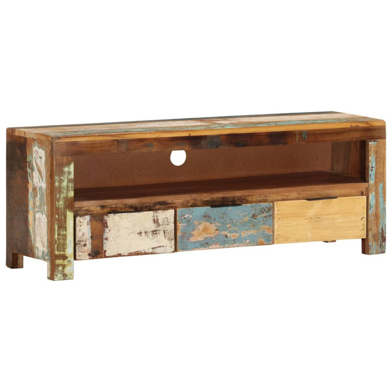 Tv-meubel 110x30x40 cm massief gerecycled hout MeubelReus
