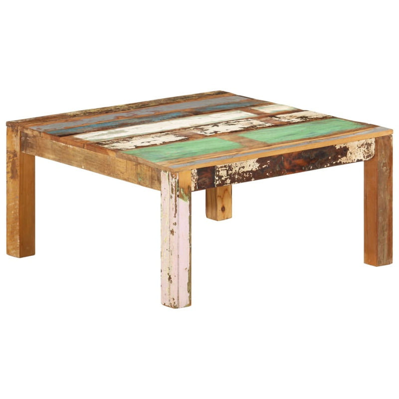 Salontafel 80x80x40 cm massief gerecycled hout MeubelReus