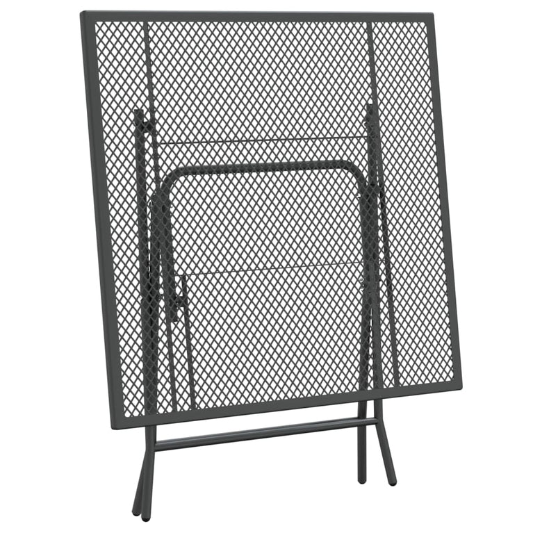 Tuintafel 80x80x72 cm metaalgaas antracietkleurig MeubelReus