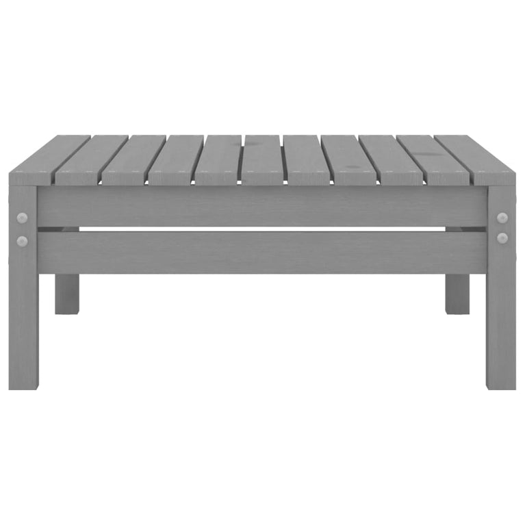 3-delige Loungeset massief grenenhout grijs