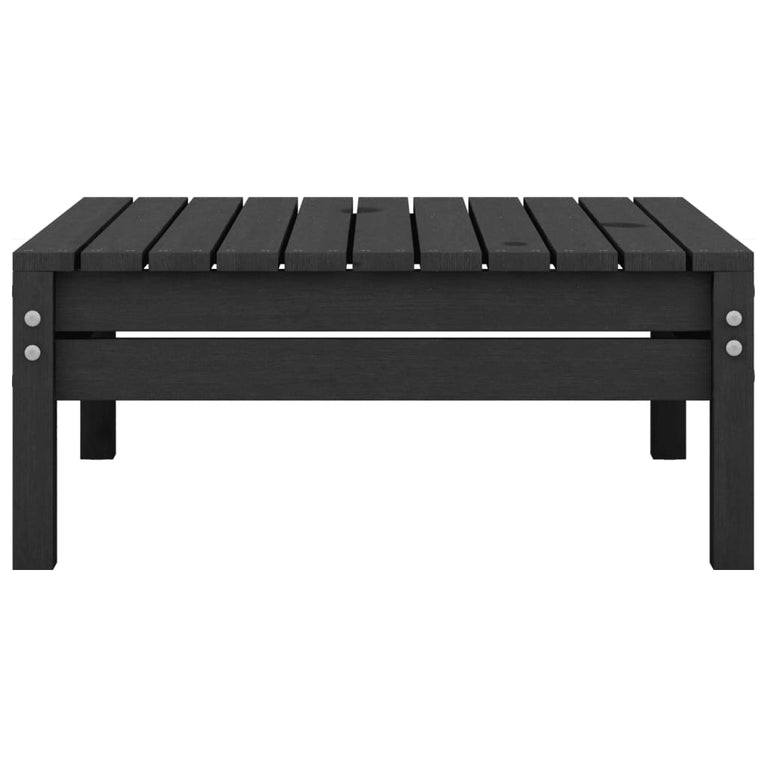 9-delige Loungeset massief grenenhout zwart MeubelReus