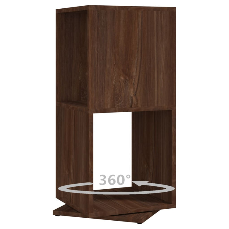 Draaikast 34,5x34,5x75,5 cm spaanplaat bruin eikenkleur MeubelReus