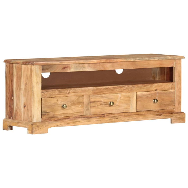Tv-meubel 110x30x40 cm massief acaciahout bruin MeubelReus