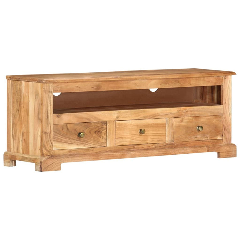 Tv-meubel 110x30x40 cm massief acaciahout bruin MeubelReus