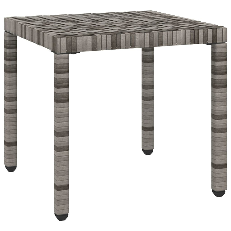 Ligbedden 2 st met tafel poly rattan grijs MeubelReus