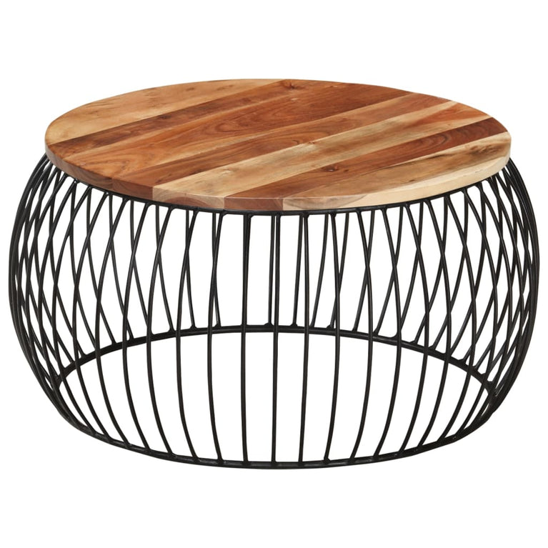 Salontafel Ø68 cm massief acaciahout MeubelReus