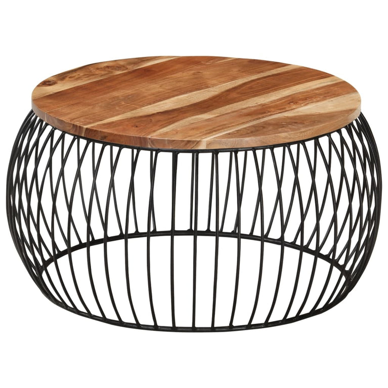 Salontafel Ø68 cm massief acaciahout MeubelReus