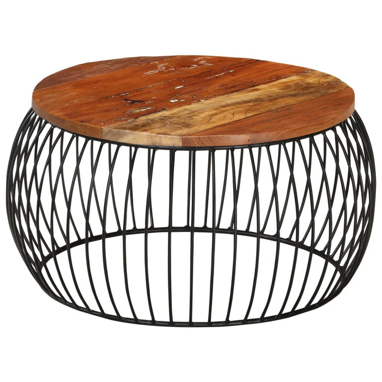Salontafel Ø68 cm massief gerecycled hout MeubelReus