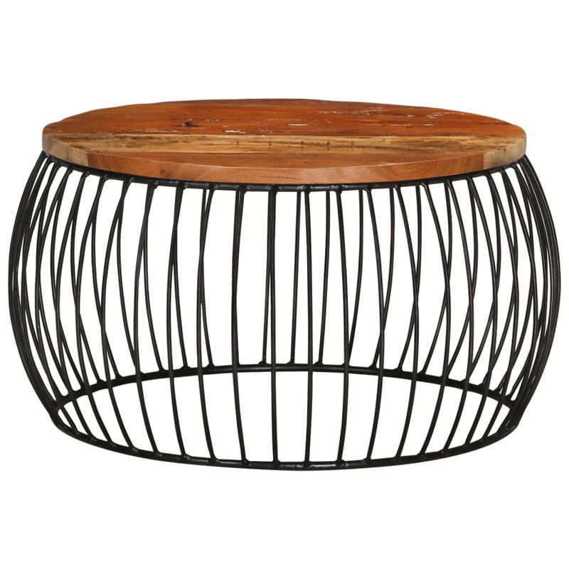 Salontafel Ø68 cm massief gerecycled hout MeubelReus