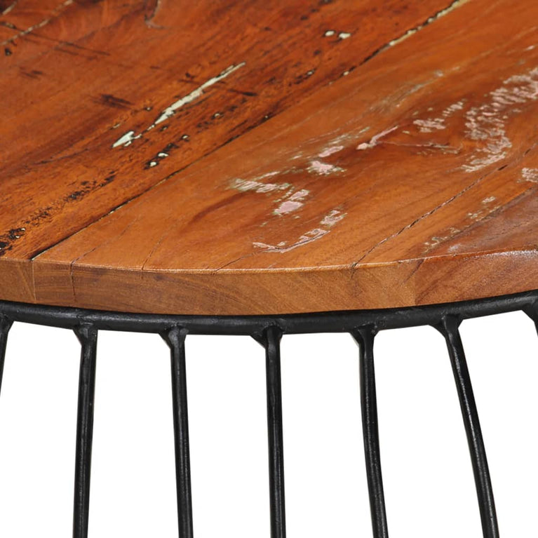 Salontafel Ø68 cm massief gerecycled hout MeubelReus