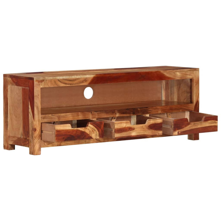 Tv-meubel 110x30x40 cm massief acaciahout MeubelReus