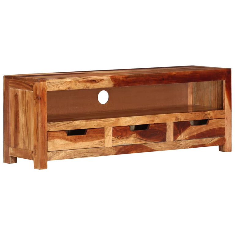 Tv-meubel 110x30x40 cm massief acaciahout MeubelReus