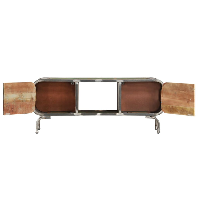 Tv-meubel 110x30x42 cm massief gerecycled hout meerkleurig MeubelReus