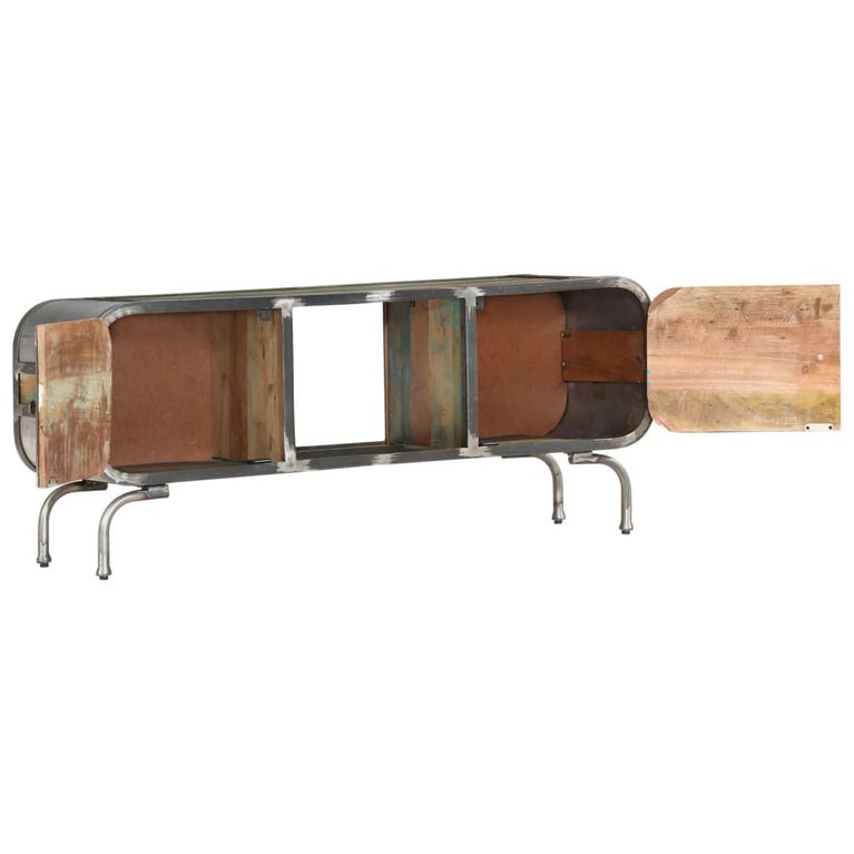 Tv-meubel 110x30x42 cm massief gerecycled hout meerkleurig MeubelReus