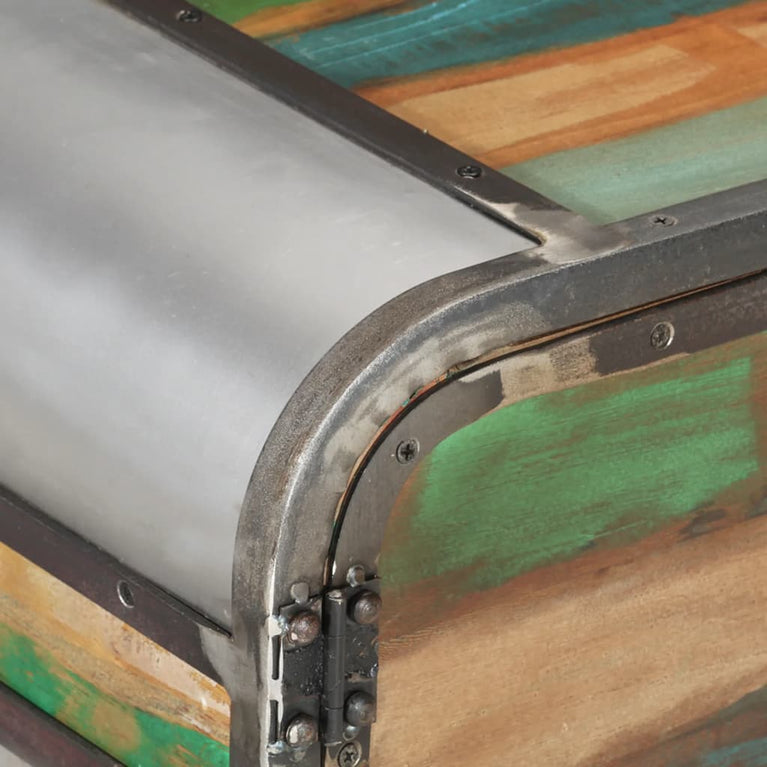 Tv-meubel 110x30x42 cm massief gerecycled hout meerkleurig MeubelReus