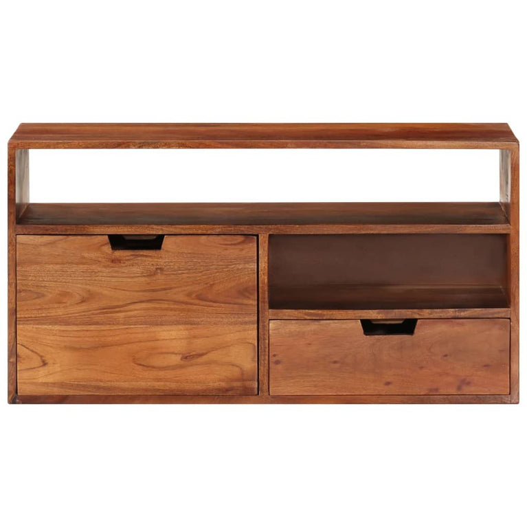 Tv-meubel 80x30x42 cm massief acaciahout MeubelReus