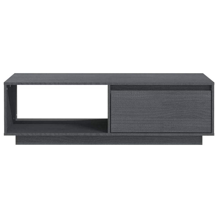 Salontafel 110x50x33,5 cm massief grenenhout grijs MeubelReus