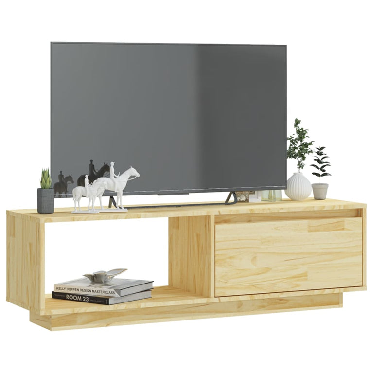 Tv-meubel 110x30x33,5 cm massief grenenhout MeubelReus