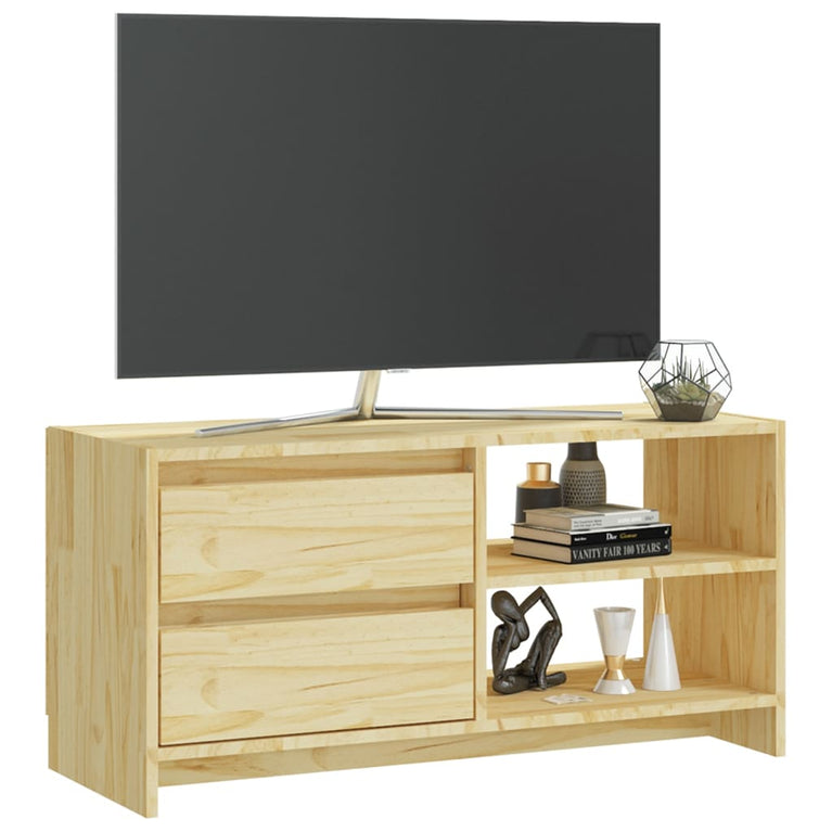 Tv-meubel 80x31x39 cm massief grenenhout MeubelReus