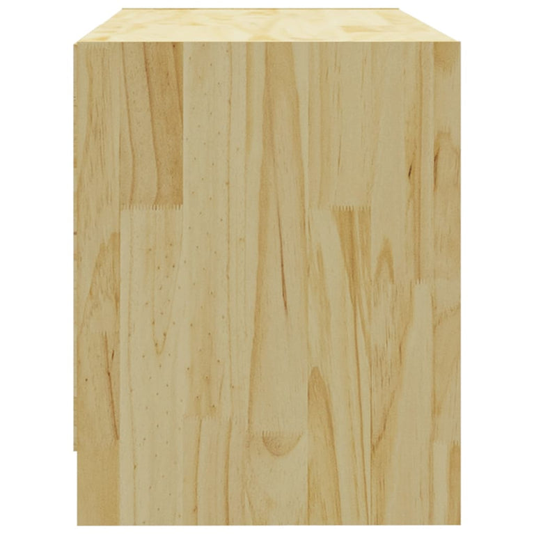 Tv-meubel 80x31x39 cm massief grenenhout MeubelReus