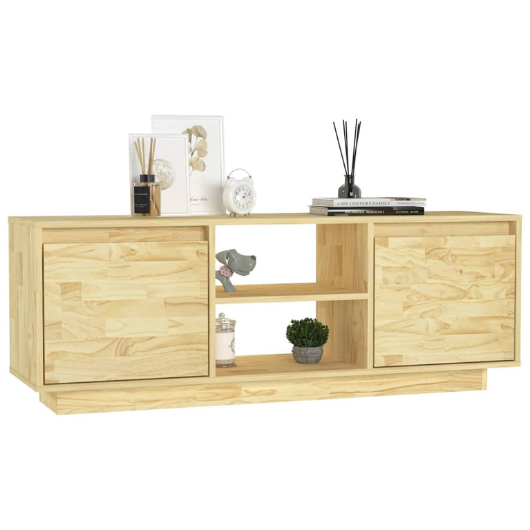 Tv-meubel 110x30x40 cm massief acaciahout MeubelReus