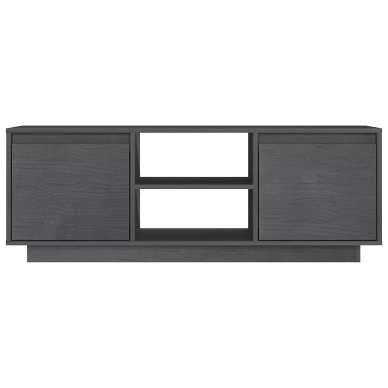 Tv-meubel 110x30x40 cm massief grenenhout grijs MeubelReus