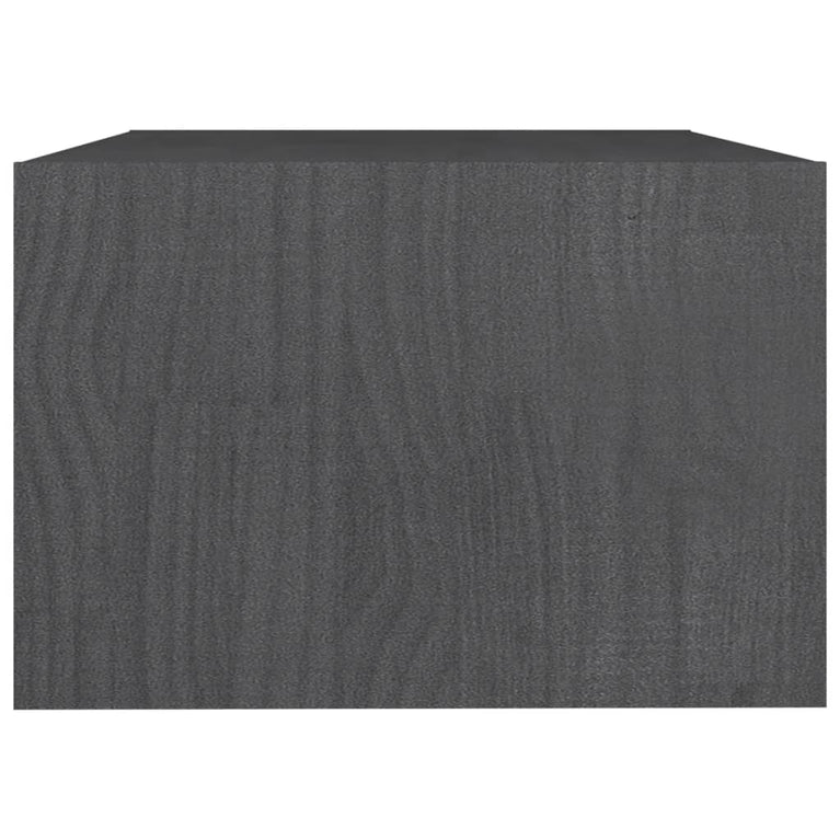 Salontafel 75x50x33,5 cm massief grenenhout grijs MeubelReus