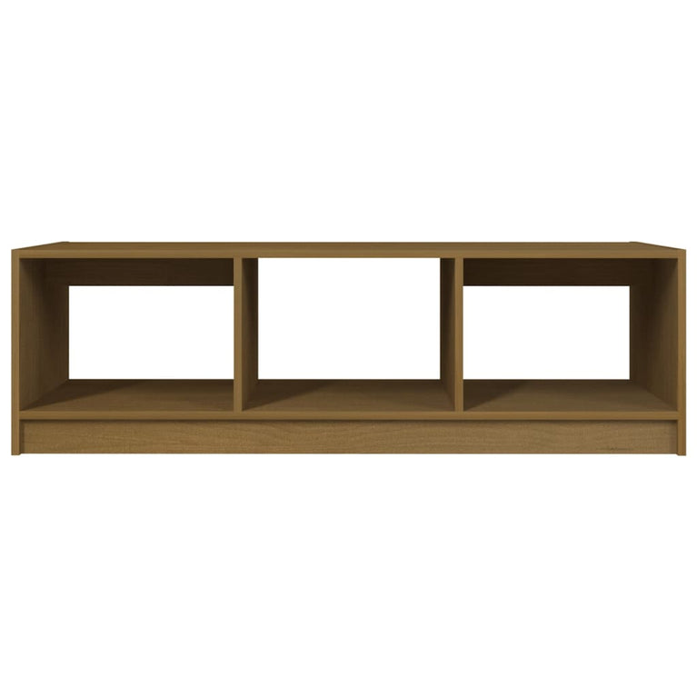 Salontafel 110x50x34 cm massief grenenhout honingbruin MeubelReus