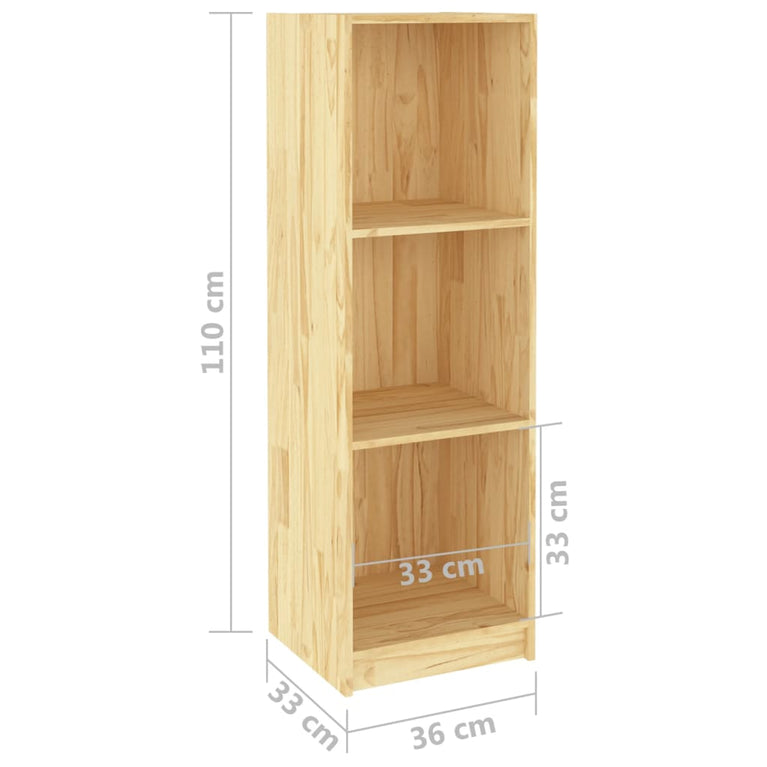 Boekenkast / kamerscherm 36x33x110 cm massief grenenhout MeubelReus