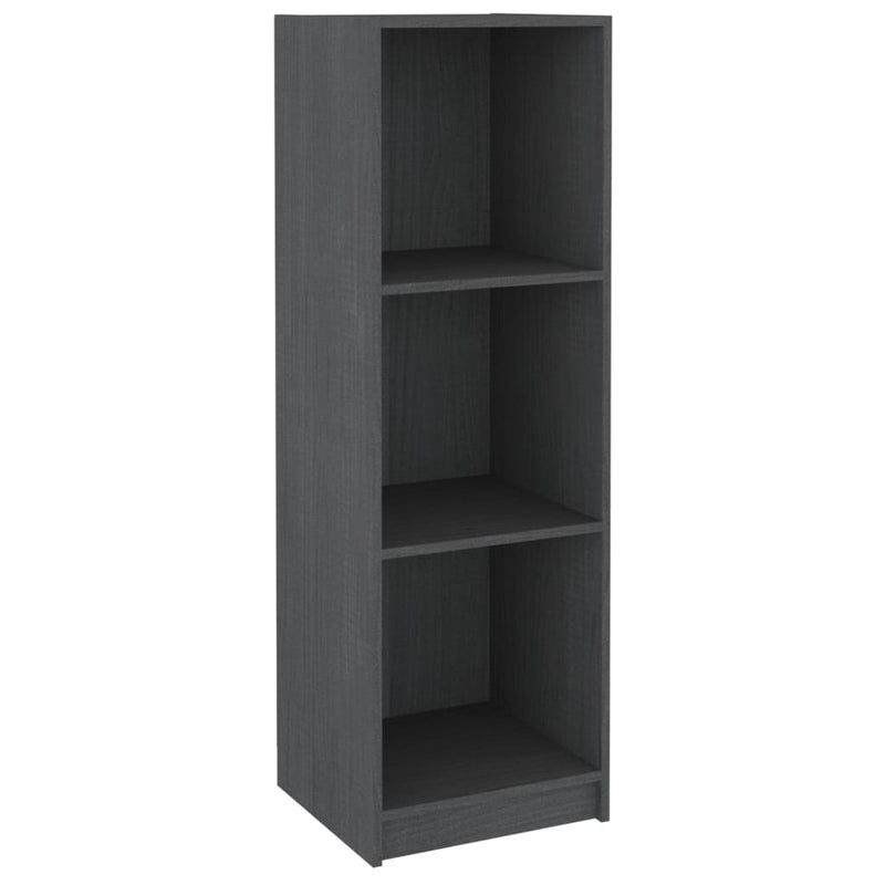 Boekenkast/kamerscherm 36x33x110 cm massief grenenhout grijs MeubelReus