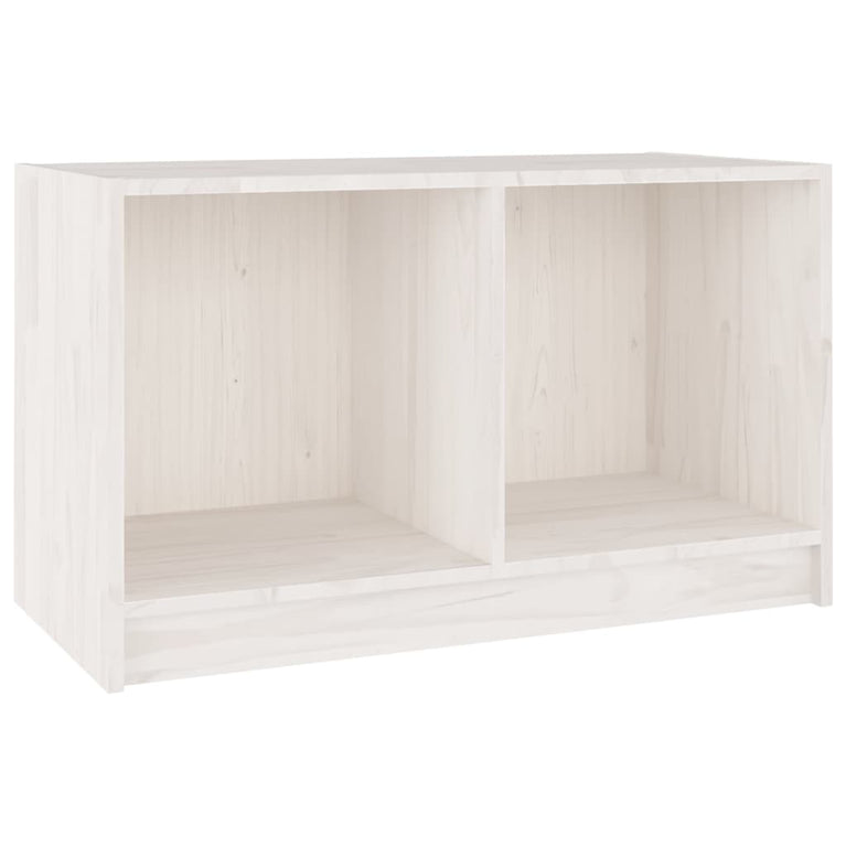 Tv-meubel 70x33x42 cm massief grenenhout wit MeubelReus