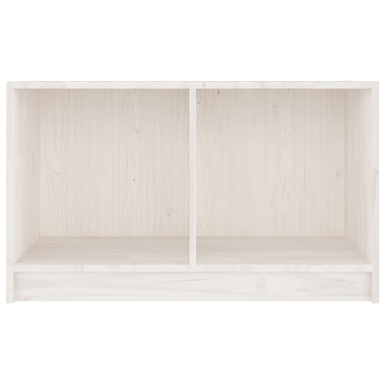 Tv-meubel 70x33x42 cm massief grenenhout wit MeubelReus