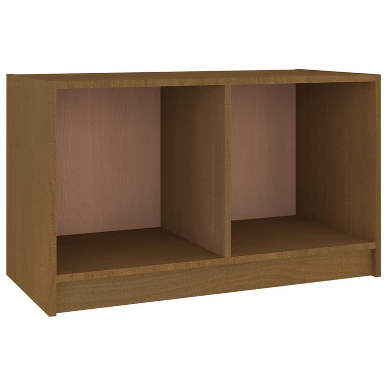 Tv-meubel 70x33x42 cm massief grenenhout honingbruin MeubelReus