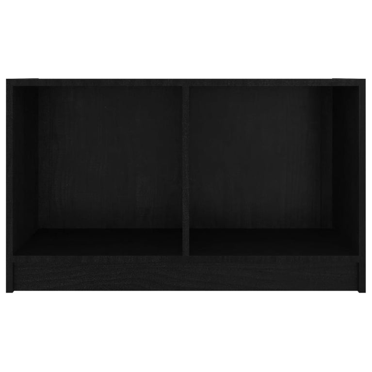 Tv-meubel 70x33x42 cm massief grenenhout zwart MeubelReus