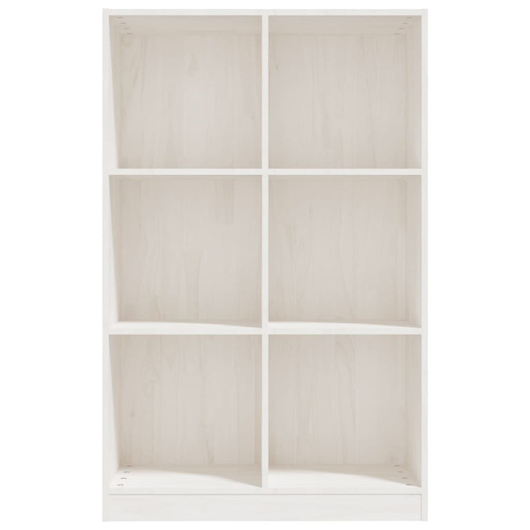 Boekenkast 70x33x110 cm massief grenenhout wit MeubelReus