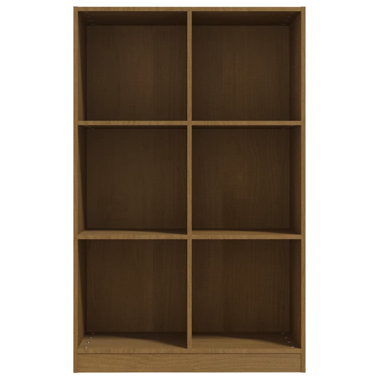 Boekenkast 70x33x110 cm massief grenenhout honingbruin MeubelReus