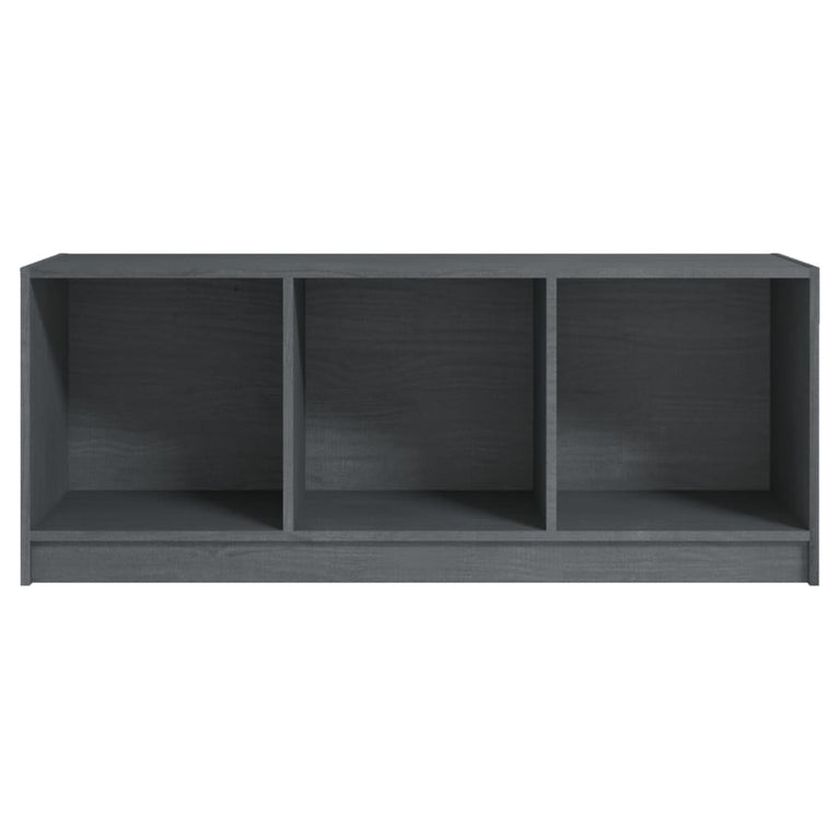 Tv-meubel 104x33x41 cm massief grenenhout grijs MeubelReus