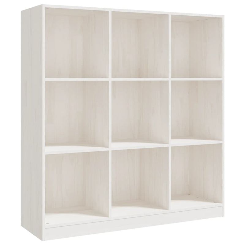 Boekenkast/kamerscherm 104x33,5x110 cm massief grenenhout wit MeubelReus