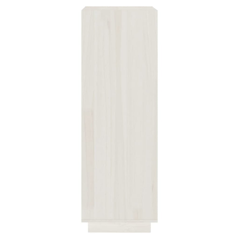 Boekenkast/kamerscherm 40x35x103 cm massief grenenhout wit MeubelReus