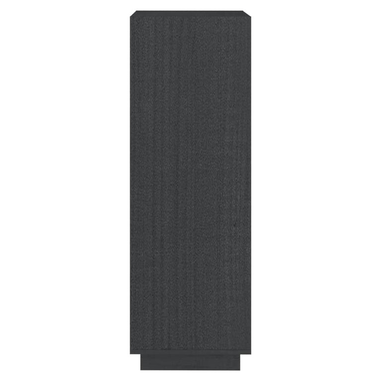 Boekenkast/kamerscherm 40x35x103 cm massief grenenhout grijs MeubelReus