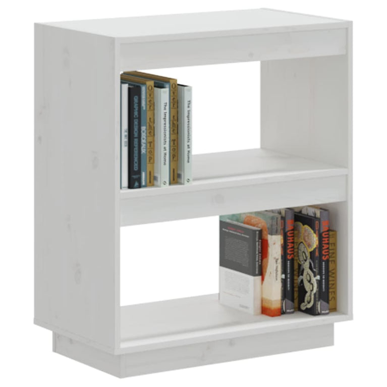 Boekenkast 60x35x71 cm massief grenenhout wit MeubelReus