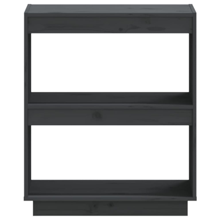 Boekenkast 60x35x71 cm massief grenenhout grijs MeubelReus