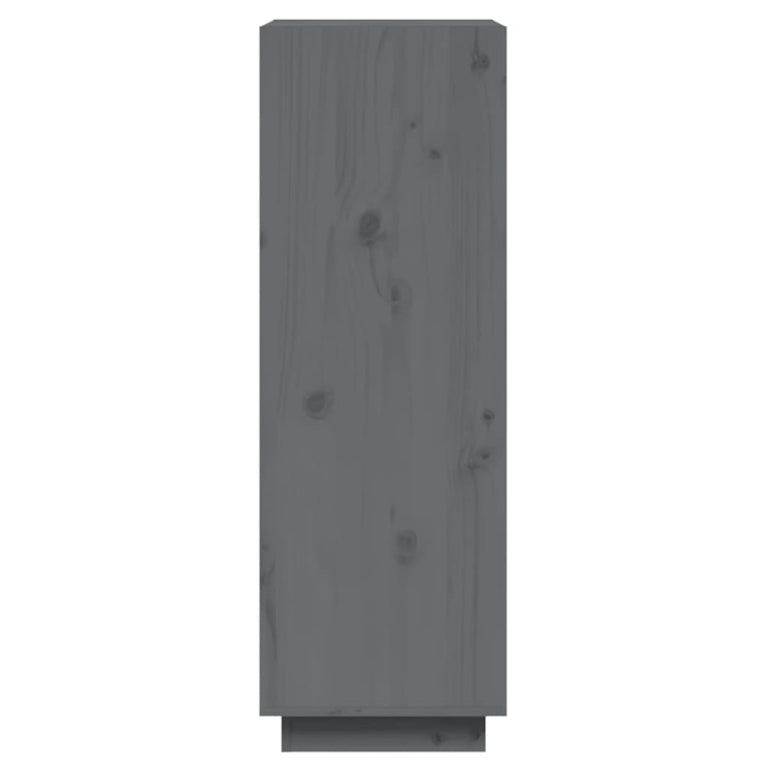 Boekenkast/kamerscherm 60x35x103 cm massief grenenhout grijs MeubelReus
